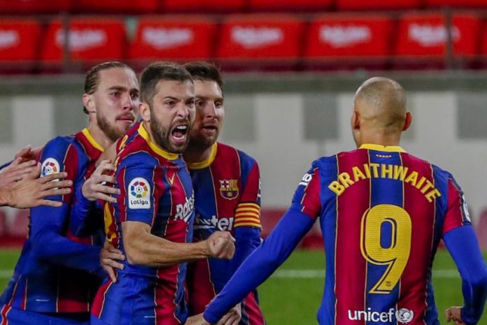 Alba Scores, Assists For Barca's 2-1 Victory Over Sociedad