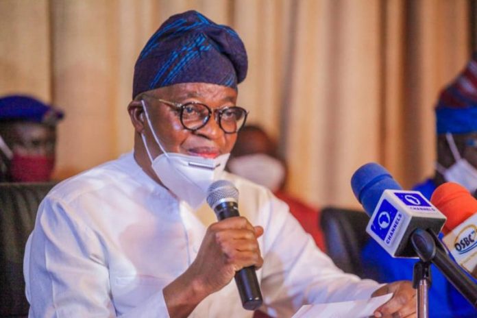Gov. Oyetola Governor Gboyega Oyekola