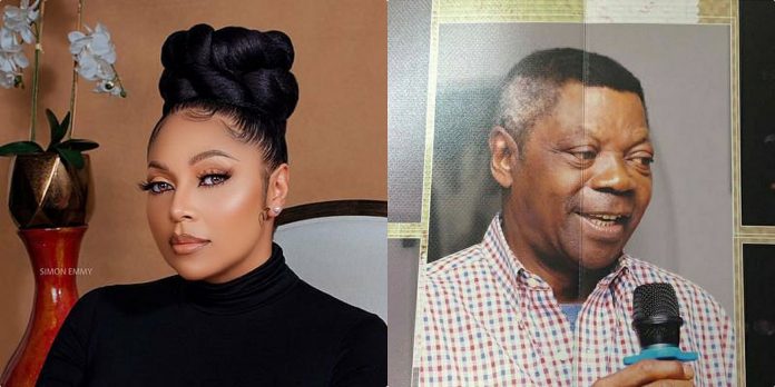 lola okoye with father
