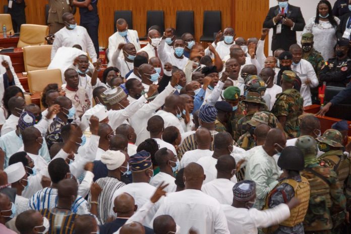 Ghana MPs Exchange Blows Over Election Of Speaker
