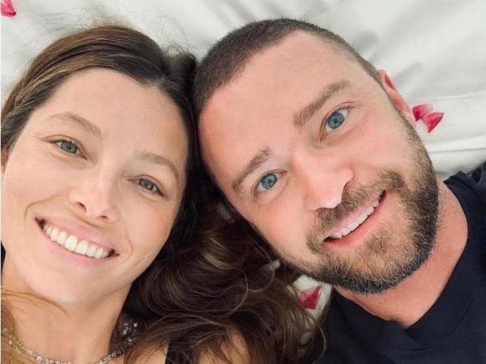 Justin Timberlake with WIfe