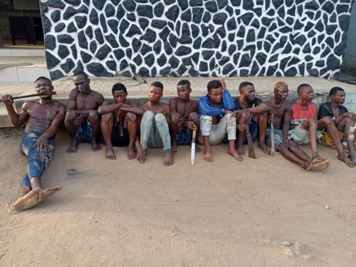 Police Arrest Nine Traffic Robbers In Lagos