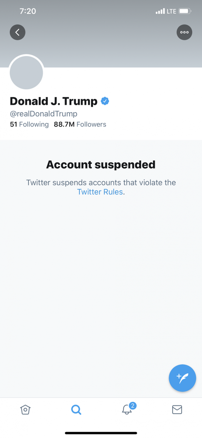 Twitter bans Trump