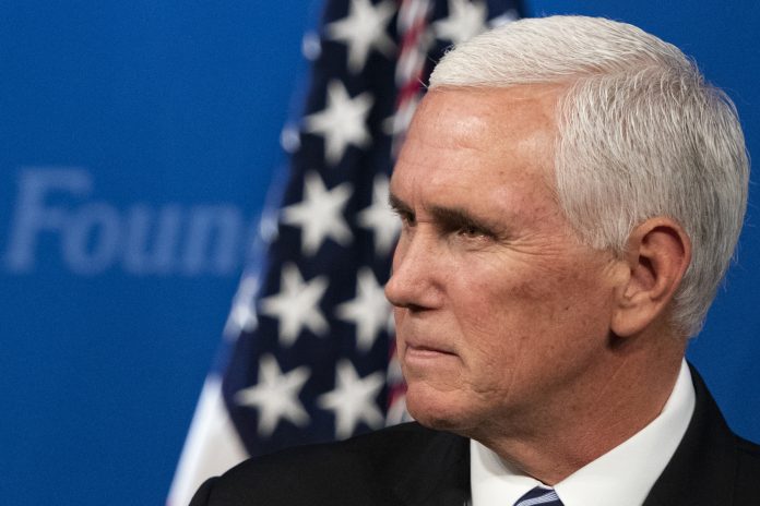Vice President Pence Addresses USMCA At The Heritage Foundation U.S. Vice President Mike Pence