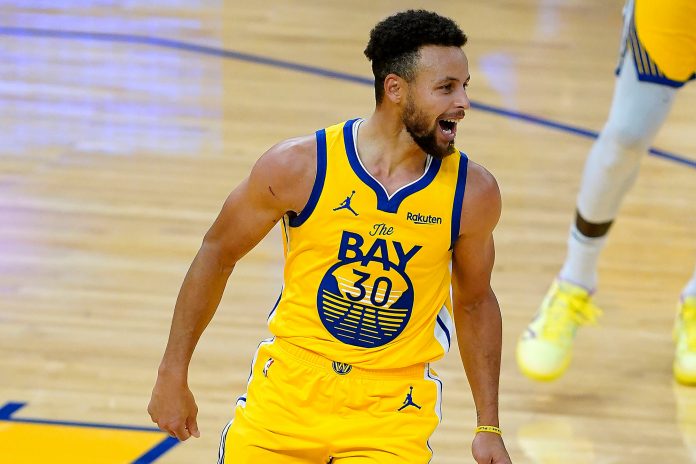 Trail Blazers Warriors Basketball Stephen Curry