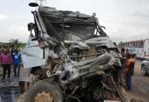 Fresh Fears Over Dangote Killer Trucks Dangote truck crashes into BRT bus along Ikorodu Road