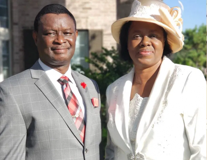 Mike Bamiloye with Wife