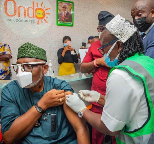 Akeredolu Vaccinated Akeredolu Vaccinated