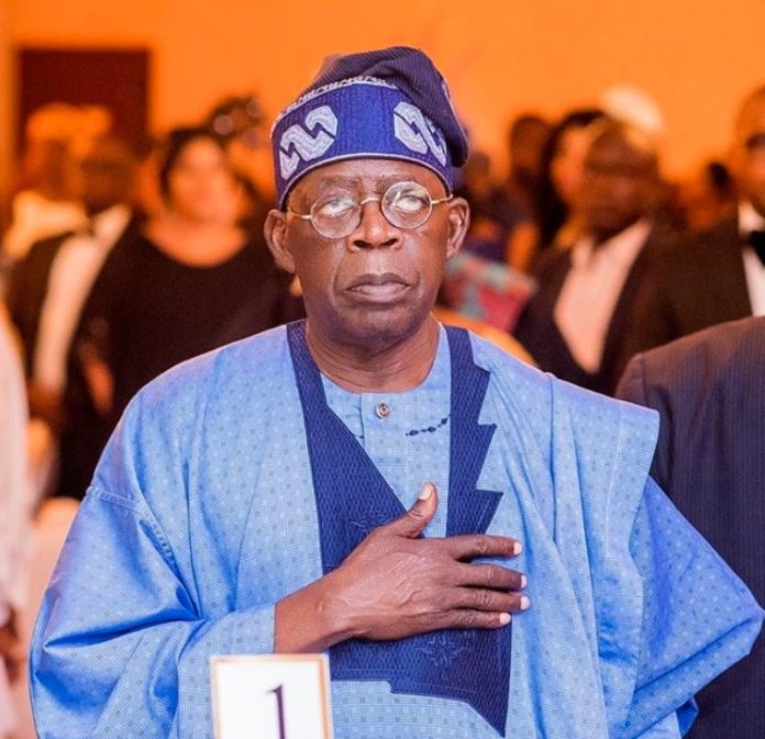 Former Lagos State governor and National Leader of the All Progressive Congress, Senator Ahmed Bola Tinubu