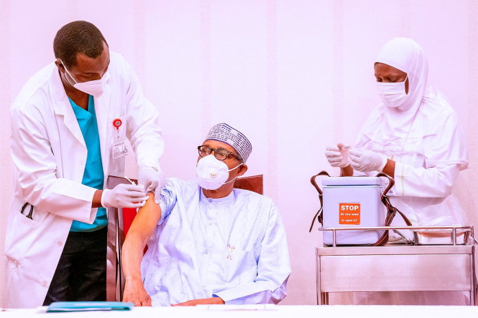 Buhari Vaccinated