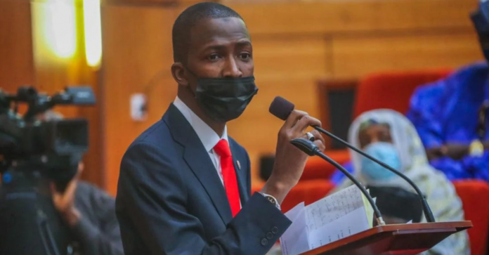 Chairman of the EFCC, Abdulrasheed Bawa Chairman of the EFCC, Abdulrasheed Bawa