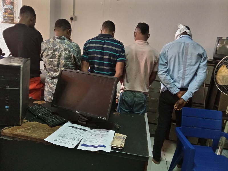 Fake Covid-19 certificate suspects - THEWILL NEWS MEDIA Arrested members of the syndicate specialising in producing fake COVID-19 certificate at the Lagos Airport