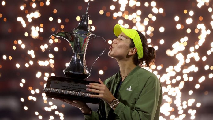 Garbine Muguruza Garbine Muguruza Ends Trophy Drought In Dubai