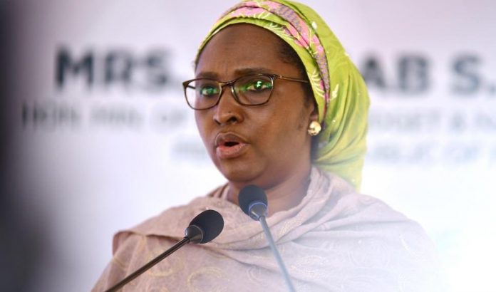 The Minister of Finance, Budget and National Planning, Zainab Ahmed,