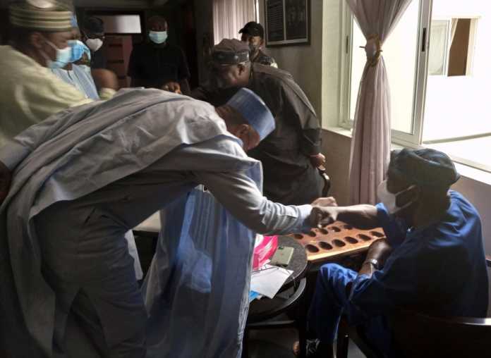 Saraki, Obasanjo In Closed-door Meeting