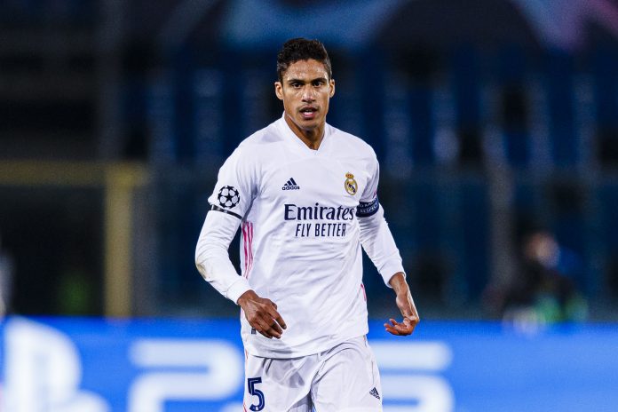 Atalanta v Real Madrid - UEFA Champions League Round Of 16 Leg One Raphael Varane