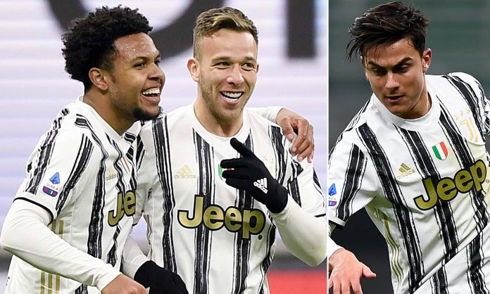 41227356-0-image-a-36_1617287936194 Weston McKennie, Paulo Dybala and Arthur Melo