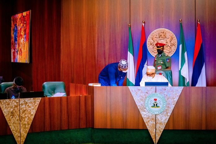 President Buhari presides over a virtual Federal Executive Council Meeting. 21st April, 2021