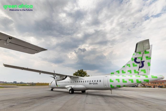 Green Africa's ATR 72-600 plane.
