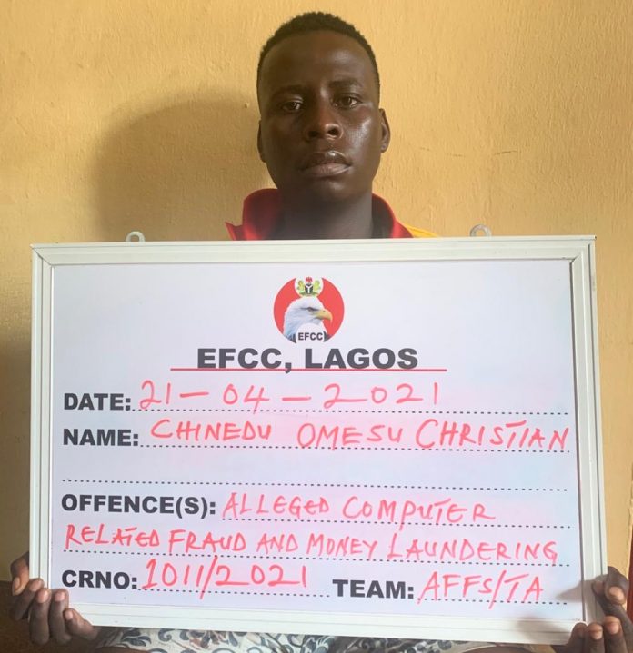 Chinedu Omesu Christian for alleged Identity fraud. Chinedu Omesu Christian for alleged Identity fraud.