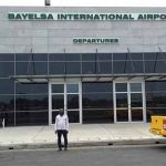 Governor, Olympic Medalist In Maiden Flight To Bayelsa Airport Bayelsa airport