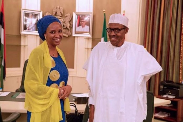 Buhari Hadiza Usman 2 President Buhari with Hadiza Usman
