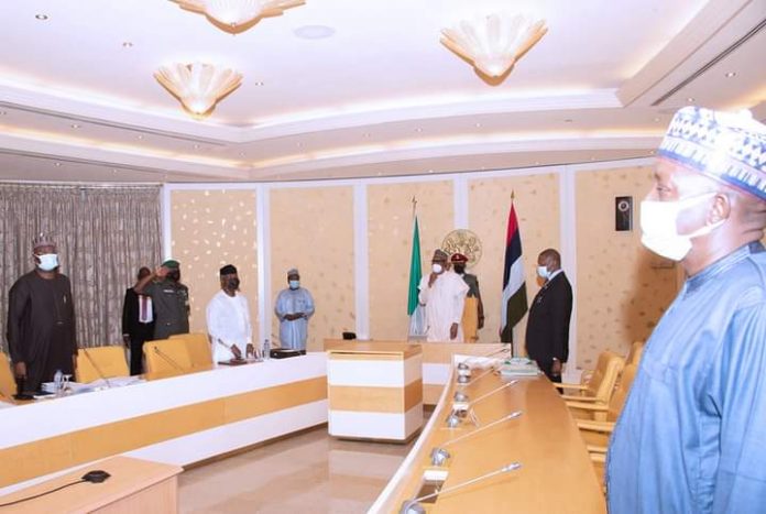 FEC meeting presided over by President Muhammadu Buhari in the Presidential Villa, Abuja.