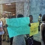 One Shot, King Diette-Spiff Flees, As Protesters Defy Him And Occupy Agip Export Terminal In Bayelsa The Twon Brass community in Bayelsa