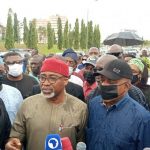 PDP Leaders Storm Assembly To Block Buhari’s INEC Nominee
