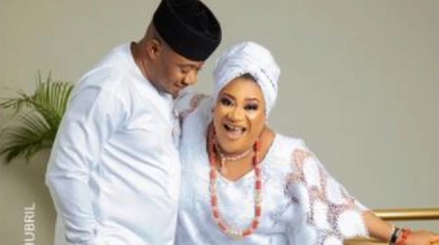 Nkechi Blessing and her husband
