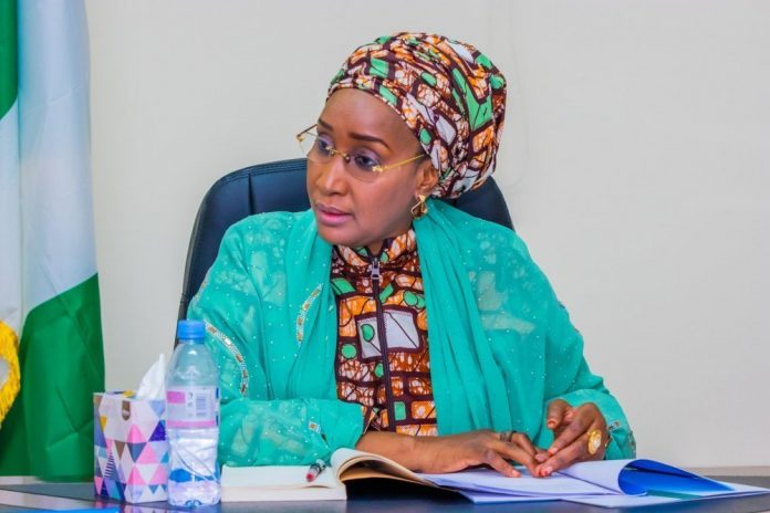 The Minister of Humanitarian Affairs, Disaster Management and Social Development, Sadiya Umar Farouq