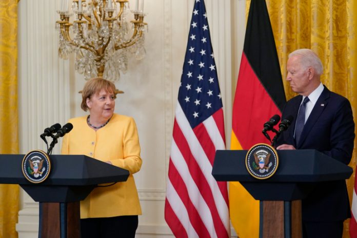 Joe Biden, Angela Merkel