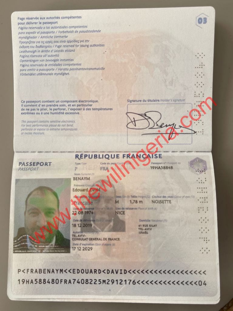 DAVID - THEWILL NEWS MEDIA DSS Arrest Foreigner - David Passport