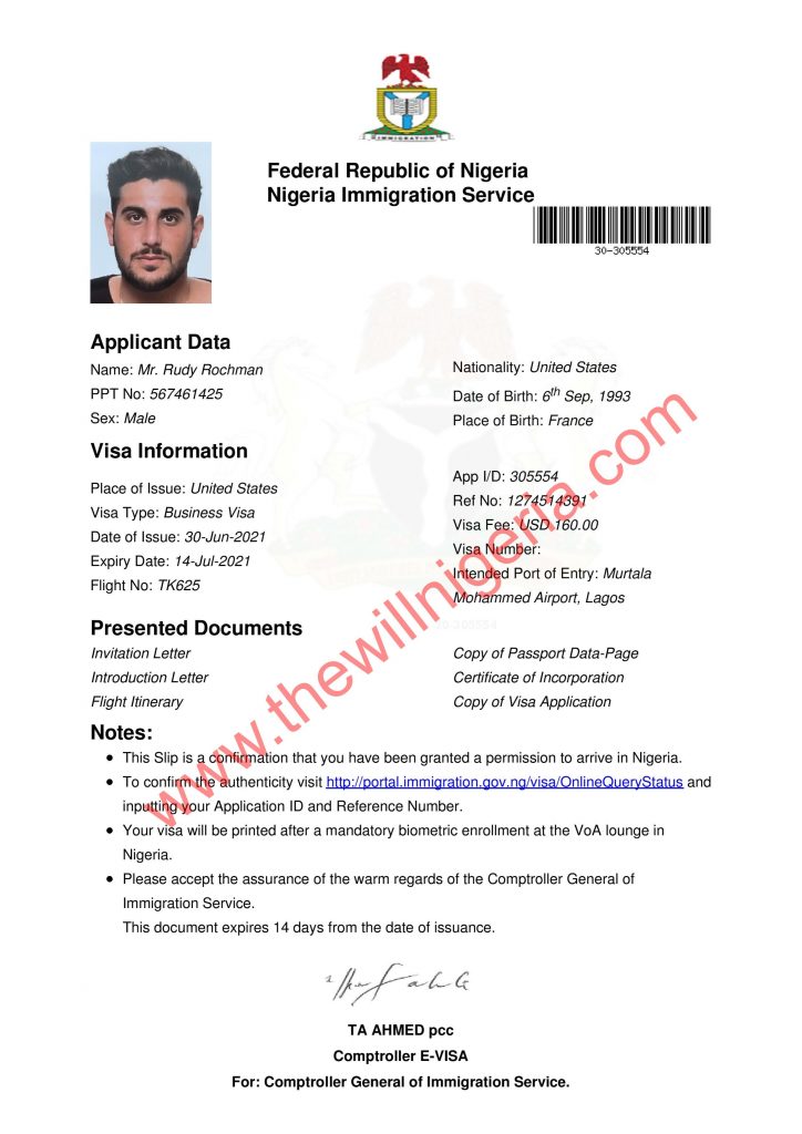 Rudy approved visa - THEWILL NEWS MEDIA DSS Arrest Foreigner - Rudy