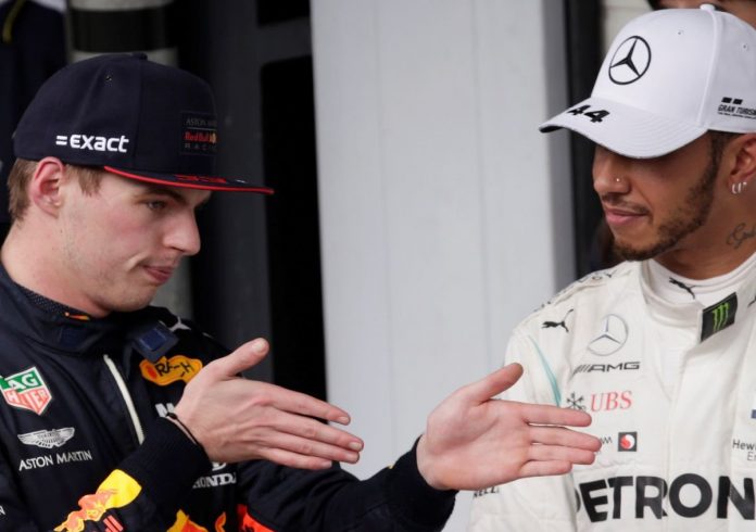 Max Verstappen and Lewis Hamilton Max Verstappen and Lewis Hamilton