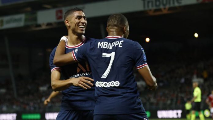 PSG vs Brest 4-2