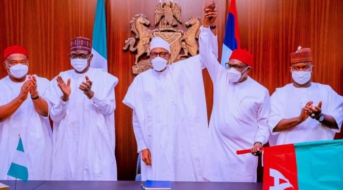 Buhari-Andy-Uba-and-others Buhari, Andy Uba and others.