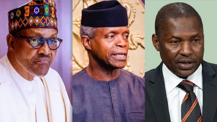 Osinbajo, Buhari and Malami
