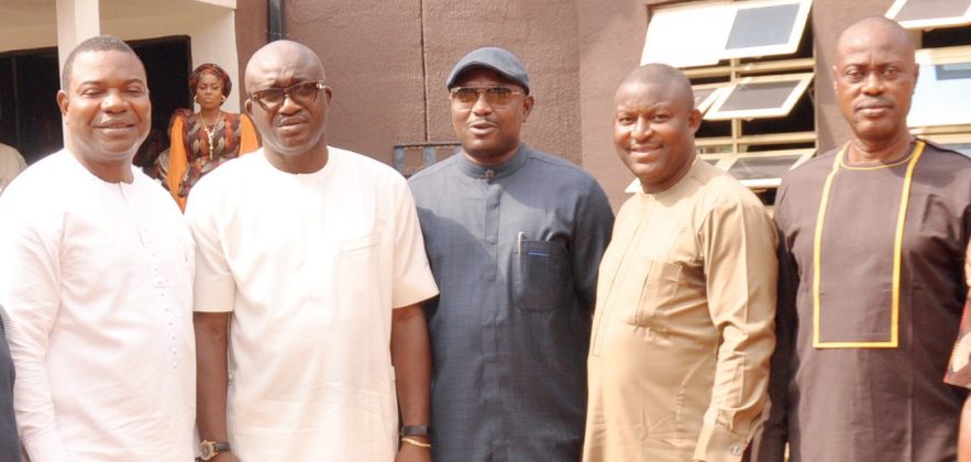 Hon. Elekeokwuri, Delta SSG, Ukah, Ika North LGA Chair, Ebonka, Hon. Okoh & a guest.