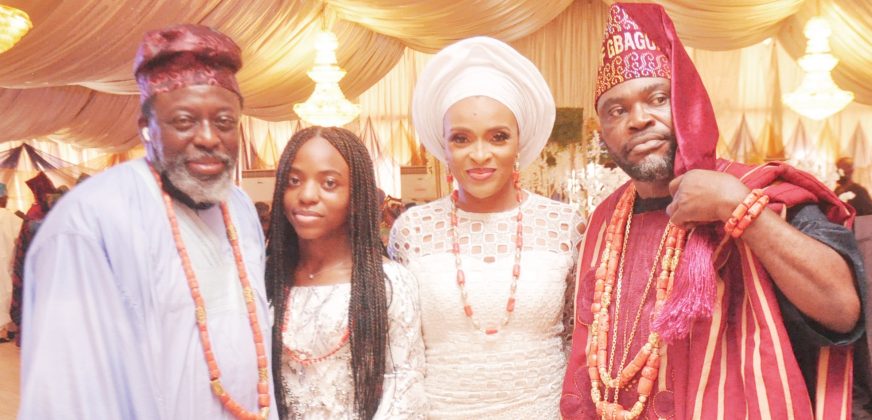L- Prince Robert Bakre, Tife Bakre, Mrs. Linda Bakre & Aare Babalaje.