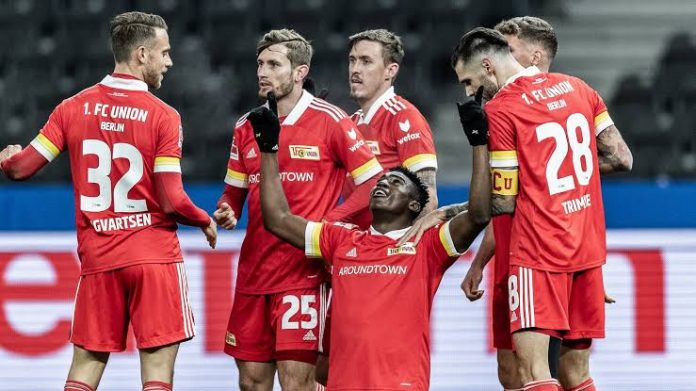 Super Eagles' Taiwo Awoniyi Scores In Union Berlin's 1-1 Against Leverkusen In Bundesliga Super Eagles' Taiwo Awoniyi Scores In Union Berlin's 1-1 Against Leverkusen In Bundesliga