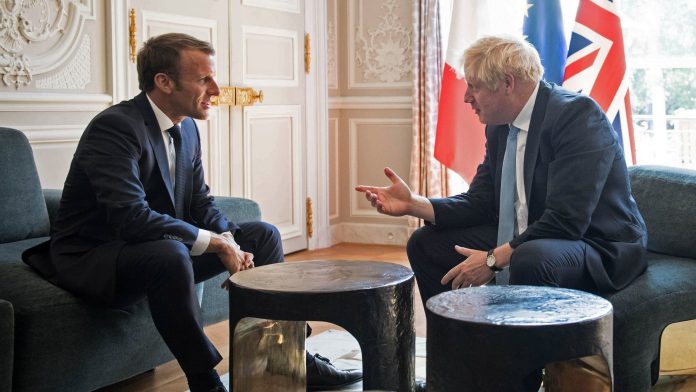 Macron and Johnson Macron and Johnson