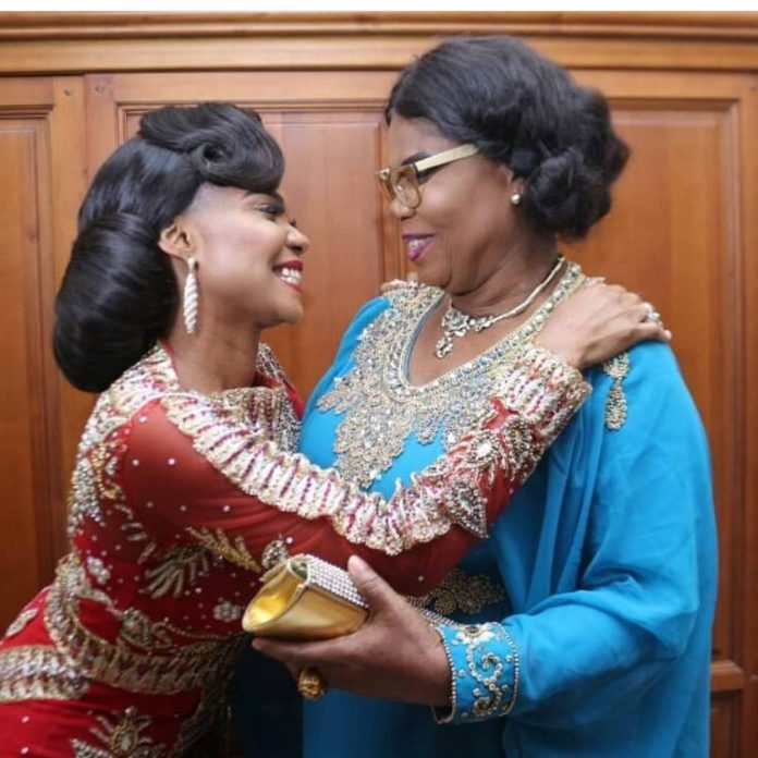 Iyabo Ojo and her mum Iyabo Ojo and her mum