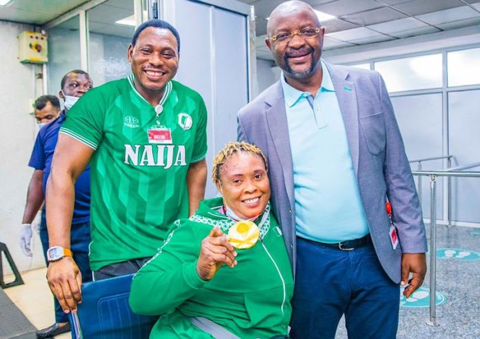 Sports Minister, Amokachi Receive First Set Of Nigerian Paralympians Sports Minister, Amokachi Receive First Set Of Nigerian Paralympians