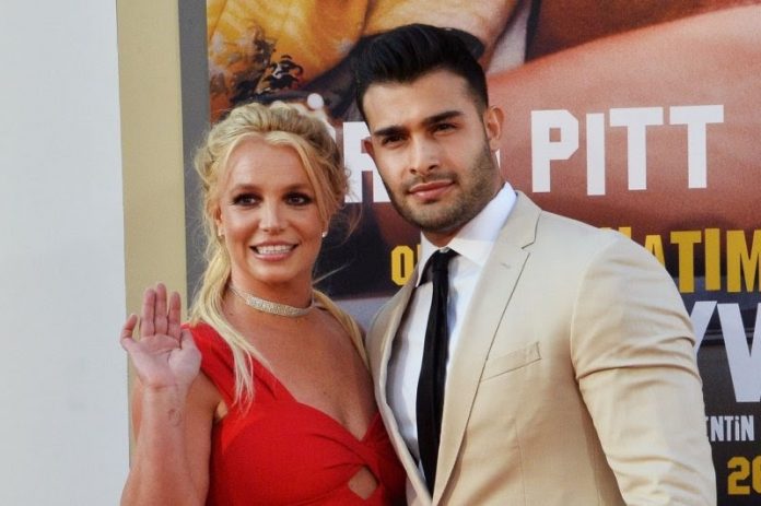 Britney Spears & Sam Asghari, her long-term boyfriend.