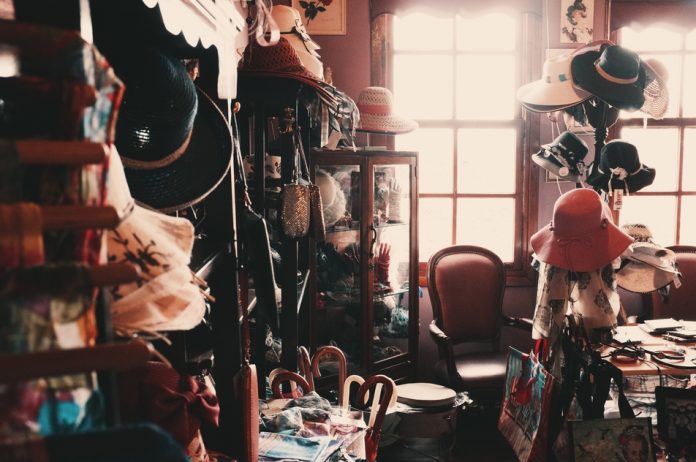 Milliners display showroom