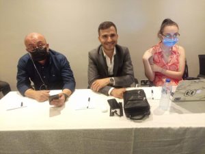 General Manager, Burak Ocakh; CEO, Izzet Sansur and Public Relations Manager, Hande Durmaz all of Tokat Innovation Schools at the seminar recently.