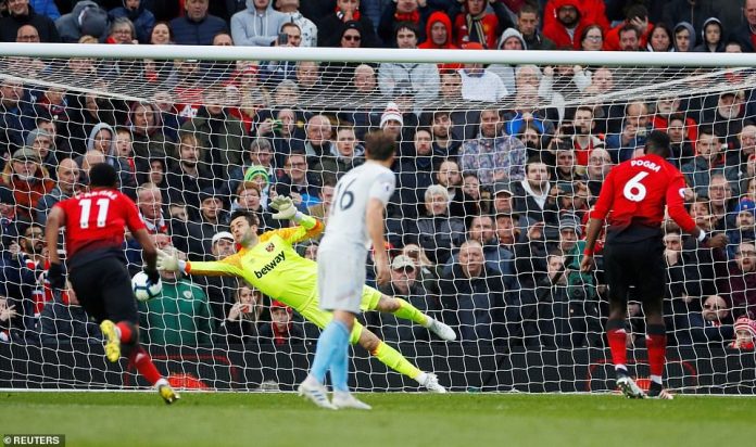 Man Utd 2-1 West Ham