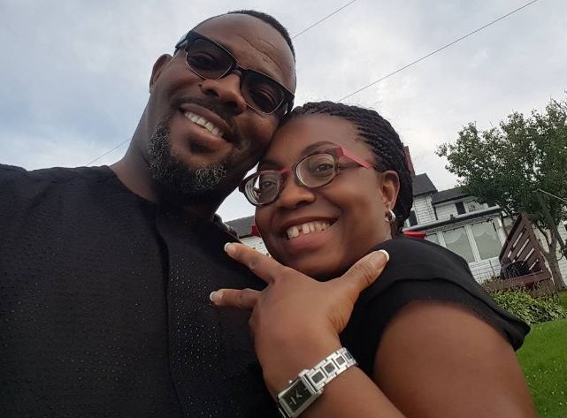 Okey Bakassi and wife