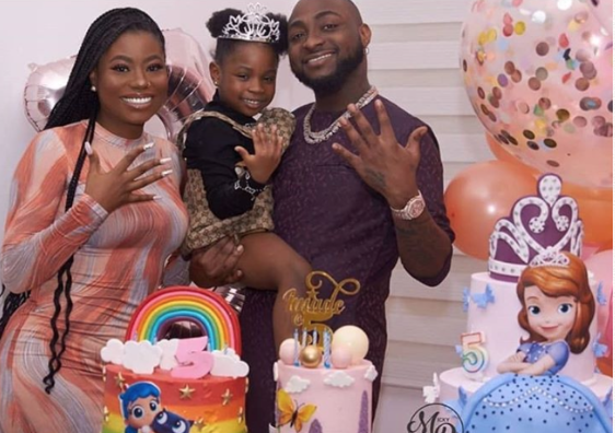 Davido, Sophia Momodu and Imade Davido, Sophia Momodu and Imade